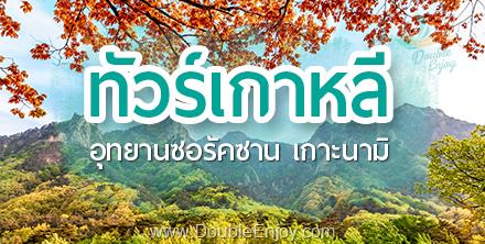 DE398 : โปรแกรมทัวร์เกาหลี อุทยานซอรัคซาน ใบไม้เปลี่ยนสี 6 วัน 3 คืน (XJ)