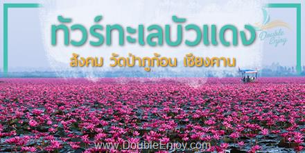 DE085 : ทัวร์ทะเลบัวแดง สังคม วัดป่าภูก้อน เชียงคาน 4 วัน 2 คืน (Van)